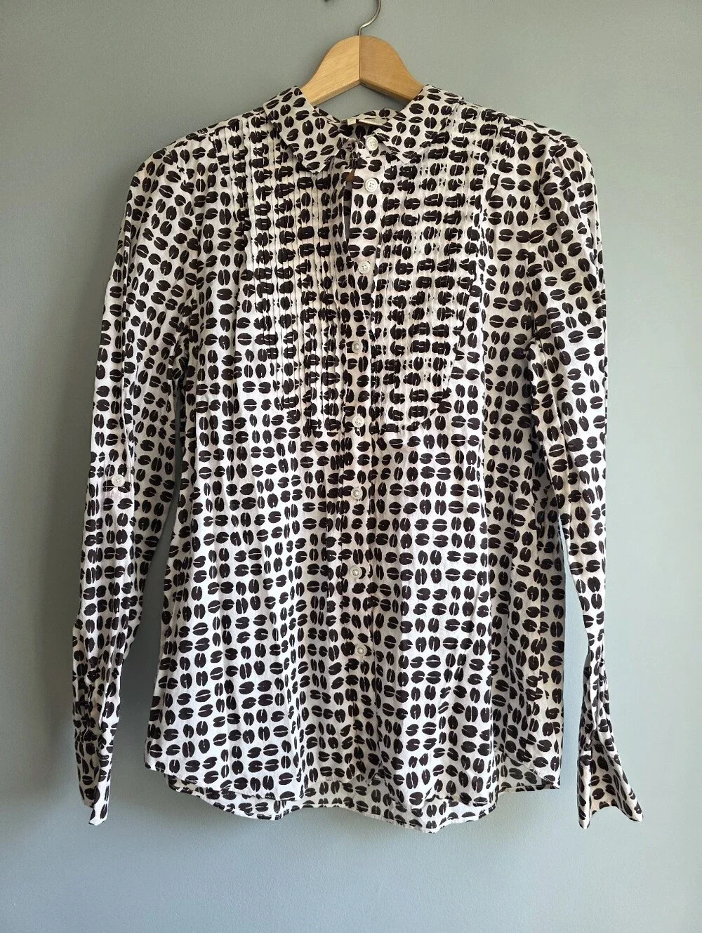 Kate Spade Coffee Bean Blouse Size 8